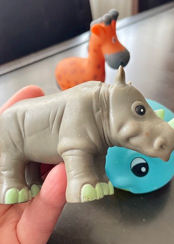 Turkuaz Balina ve Hayvan Figürleri Oyuncak Seti - Görsel 2