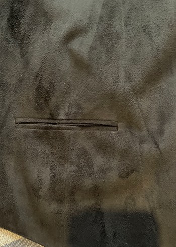 Siyah Süet Görünümlü Düğmeli Erkek Yelek - Görsel 3