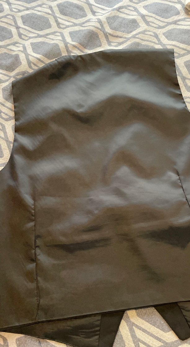 Siyah Süet Görünümlü Düğmeli Erkek Yelek - Görsel 4