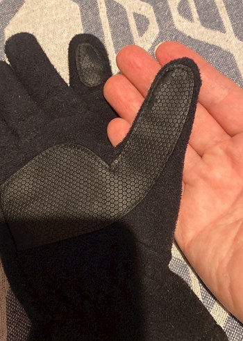 Siyah Çocuk Polar Eldiven Velcro Bantlı - Görsel 4