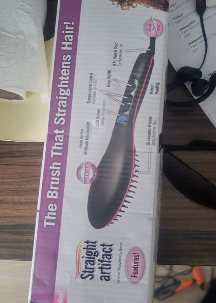 SPESYAL SAC DÜZLEŞTİRİCİ TARAK SİFİR KUTUSUNDA COK UYGUN...MAGAZ - Görsel 4