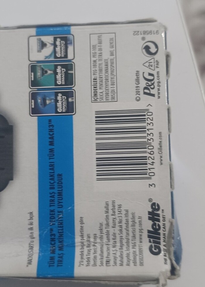 GİLLETTE MACH3 TURBO  3 D OZEL SERİ 8 BASLİK ORJİNAL SADECE 1000 - Görsel 3