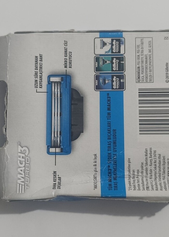 GİLLETTE MACH3 TURBO  3 D OZEL SERİ 8 BASLİK ORJİNAL SADECE 1000 - Görsel 4