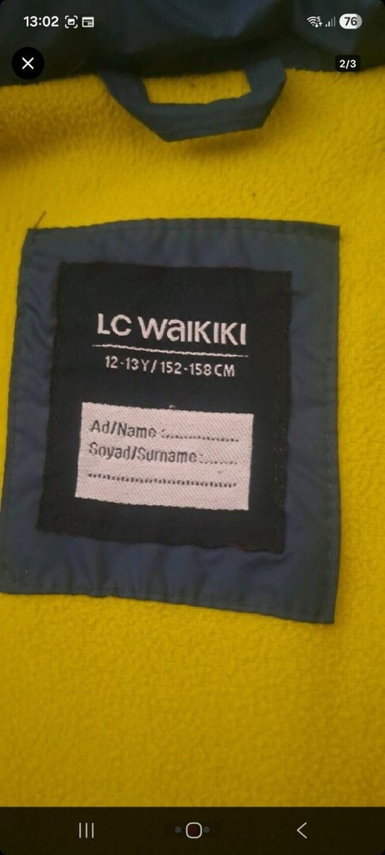 Erkek Çocuk Koyu Mavi Fermuarlı Mont - Görsel 2