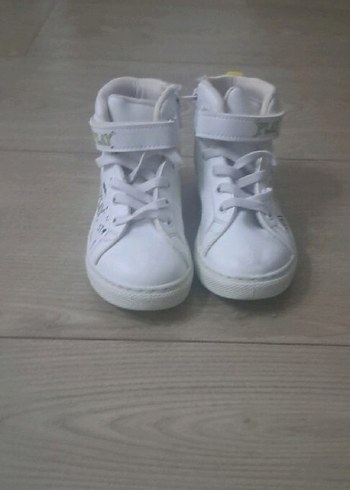 Renkli Baskılı Beyaz Kız Çocuk Spor Ayakkab 27numara - Görsel 2