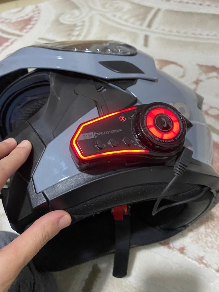 Motosiklet Kaskı intercom eldiven - Görsel 2