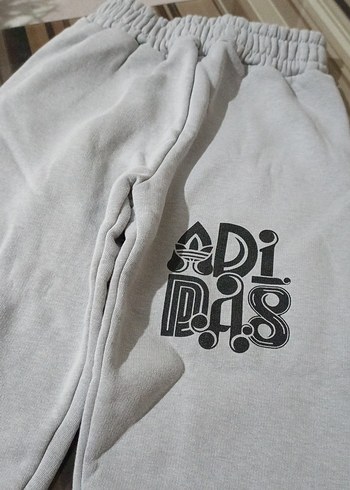 Erkek Gri Baskılı Rahat Eşofman Altı - Görsel 2