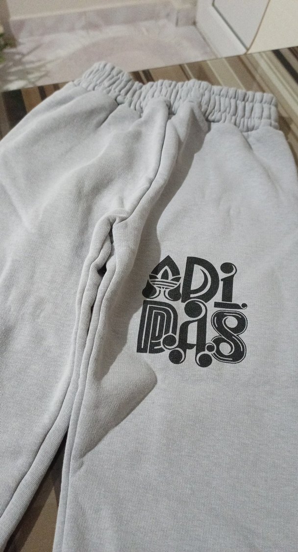 Erkek Gri Baskılı Rahat Eşofman Altı - Görsel 2