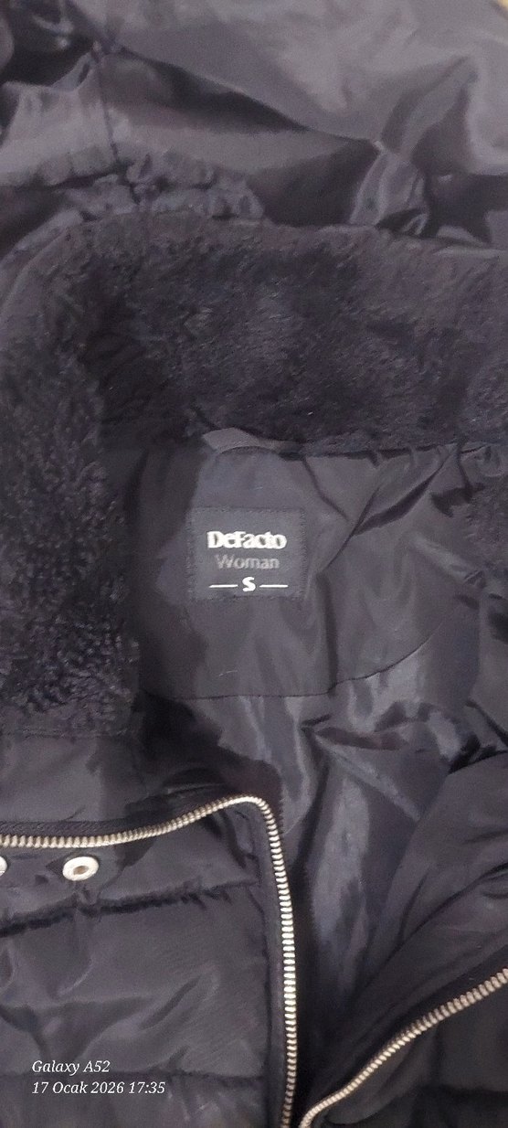 Kürklü Siyah Kadın Kışlık Mont - Görsel 4