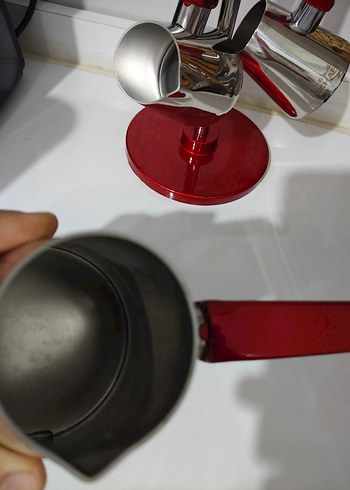 Metal 4'lü  cezve Seti - Görsel 5