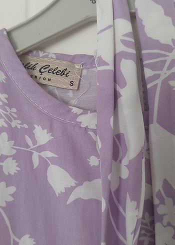 Bohem Uzun Kol Çiçekli Elbise - Görsel 3