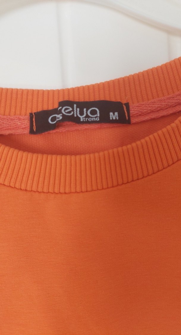 Turuncu Kadın Uzun Kollu Basic Tunik - Görsel 3