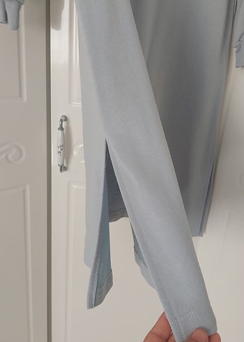 Gri Uzun Kollu Rahat Kesim Tunik - Görsel 2