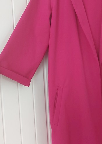 Pembe Uzun Kollu Kadın ceket - Görsel 3