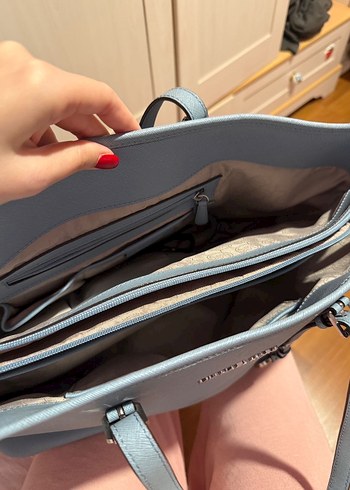 Michael kors bebek mavisi Deri Kadın Omuz Çantası - Görsel 4