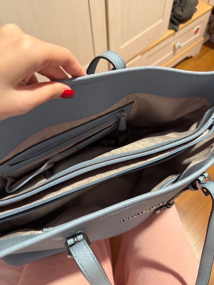 Michael kors bebek mavisi Deri Kadın Omuz Çantası - Görsel 4