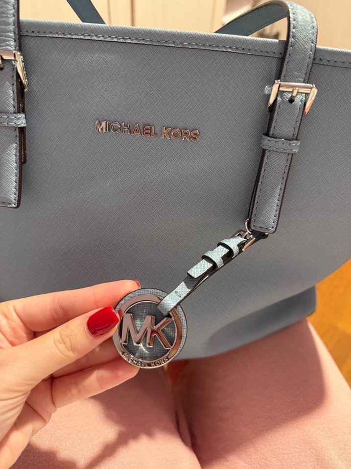 Michael kors bebek mavisi Deri Kadın Omuz Çantası - Görsel 2