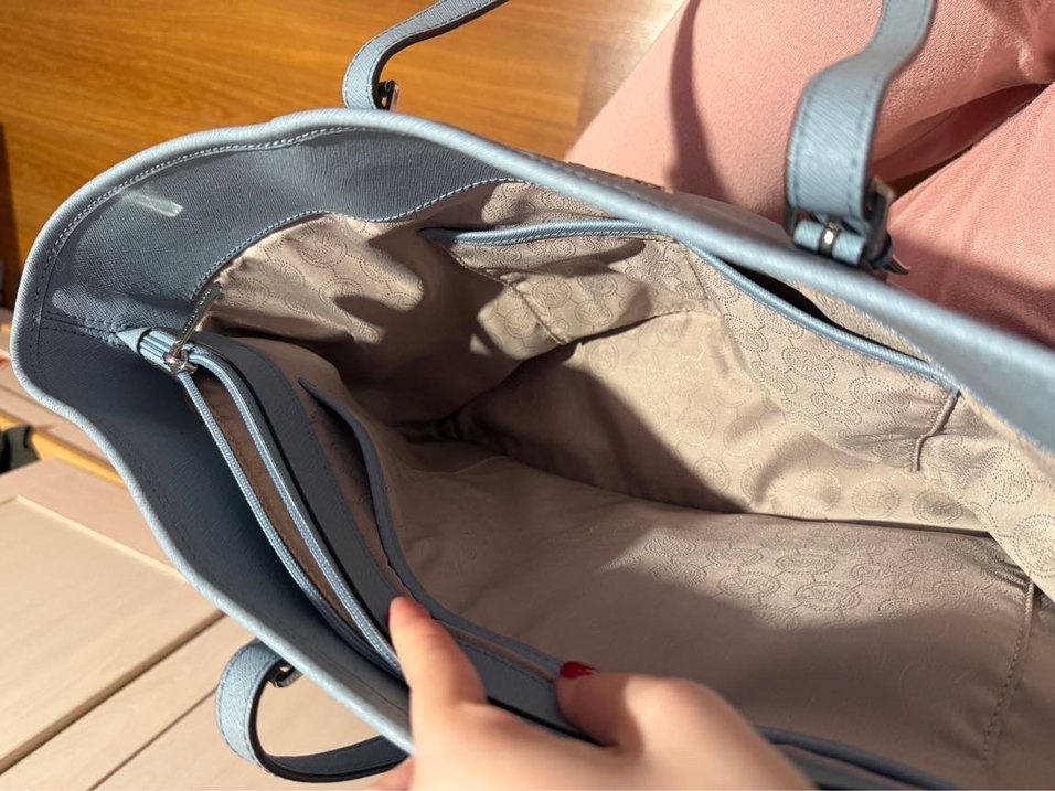 Michael kors bebek mavisi Deri Kadın Omuz Çantası - Görsel 3