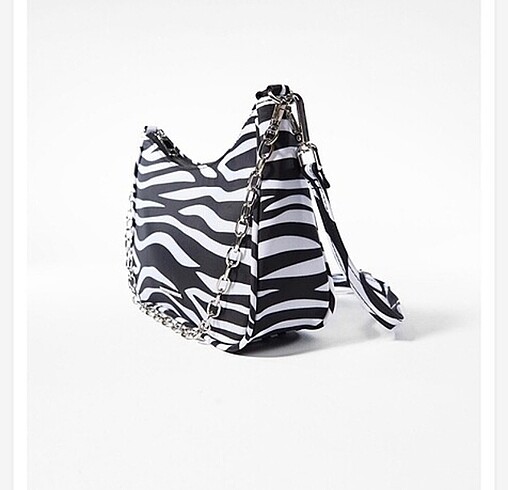 Bershka zebra desen çanta