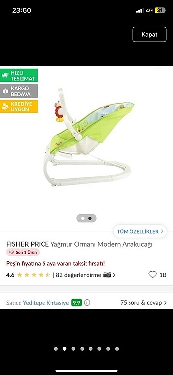 Fisher Price Titreşimli ana kucağı fisher prime