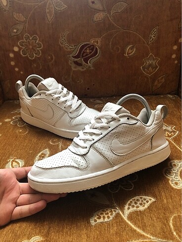 Nike court borough beyaz spor ayakkabı kadın