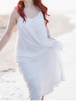s Beden beyaz Renk Uzun beyaz elbise