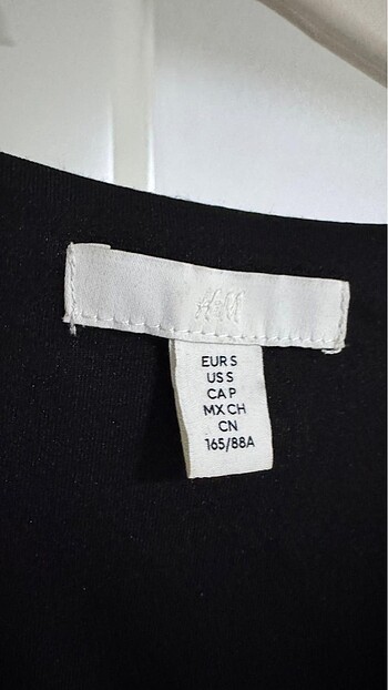 s Beden siyah Renk H&M Saten elbise