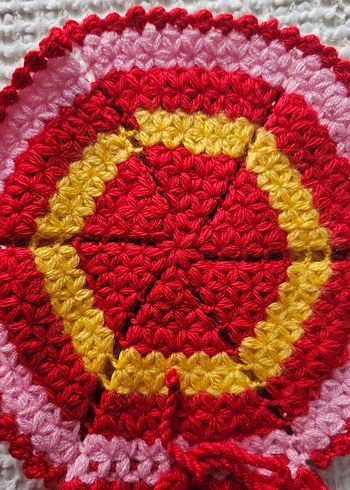 Renkli Örgü Banyo Lifi - Görsel 2