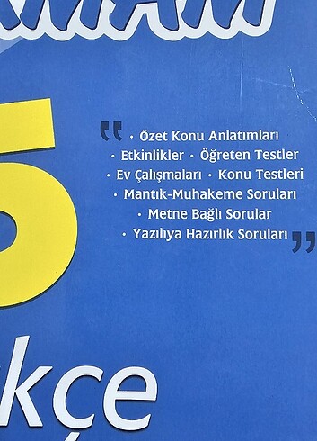 5.Sınıf Türkçe Soru Bankası - Görsel 3