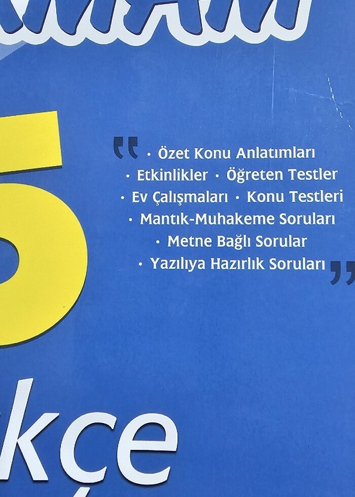 5.Sınıf Türkçe Soru Bankası - Görsel 3