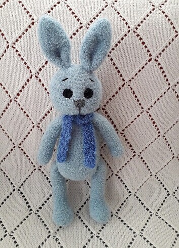  Beden Amigurumi Pofuduk Mavi Tavşan 