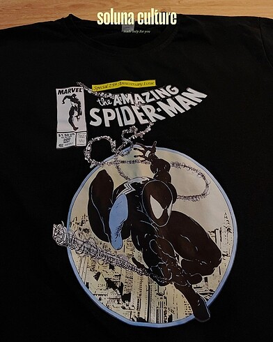 Diğer Spider-Man Black T-Shirt