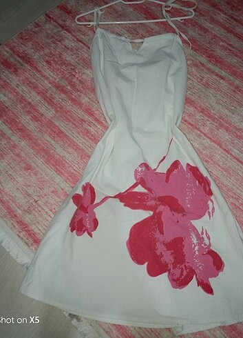 Y2k hibiscus elbise