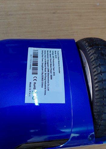 Parlak Mavi Kaykay Scooter/Hoverboard - Görsel 2