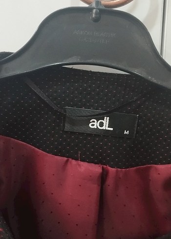 adL Siyah Desenli Kısa Blazer Ceket - Görsel 4