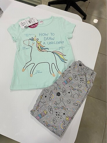 Kız çocuk pijama takımı 4-5 yaş