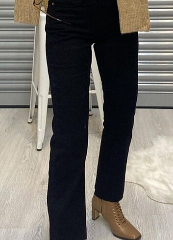 36 Beden siyah Renk Zara Mom Jean