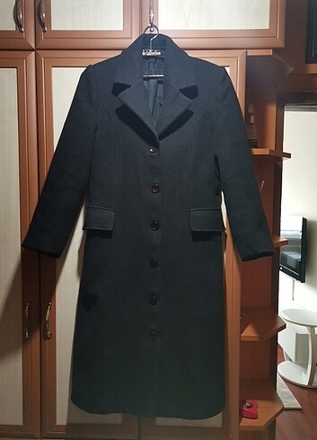 42 Beden gri Renk Kaşe uzun kaban
