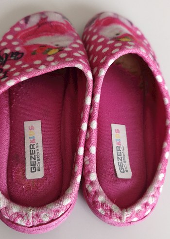 Pembe Desenli Kız Çocuk Ev Terliği - Görsel 2