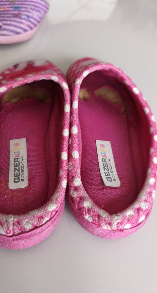 Pembe Desenli Kız Çocuk Ev Terliği - Görsel 3