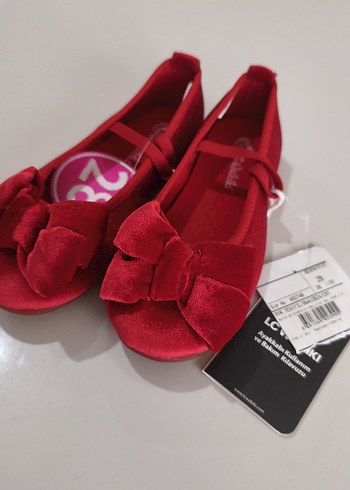 Kız Çocuk Kırmızı Fiyonklu Babet - Görsel 2