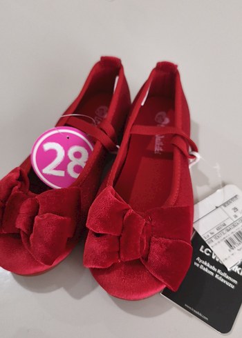 Kız Çocuk Kırmızı Fiyonklu Babet - Görsel 3