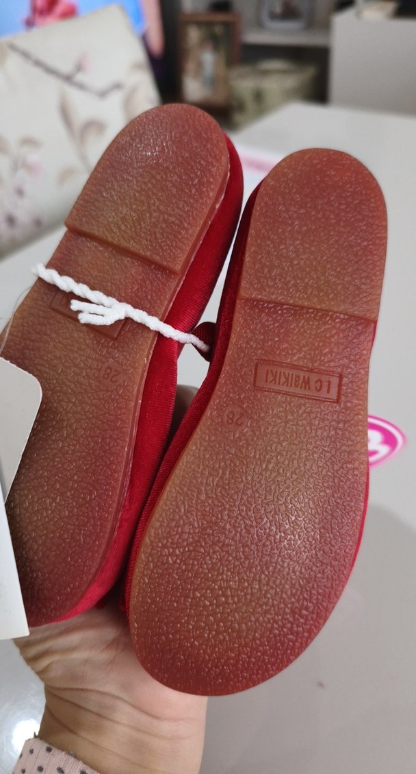 Kız Çocuk Kırmızı Fiyonklu Babet - Görsel 4