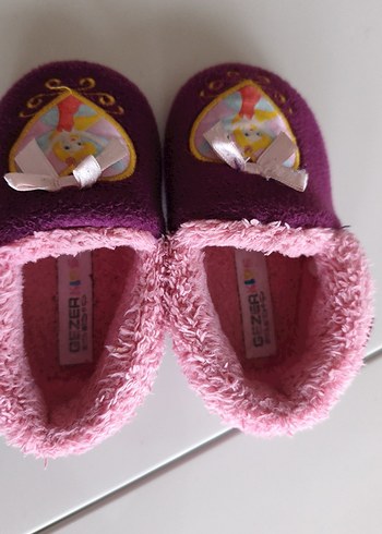 Kız Çocuk Mor Nakışlı Sıcak Terlik Gezer marka - Görsel 2