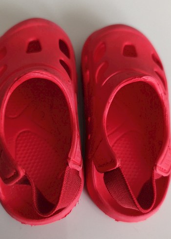 Kızlar için Kırmızı Kauçuk Terlik yerli üretim - Görsel 3