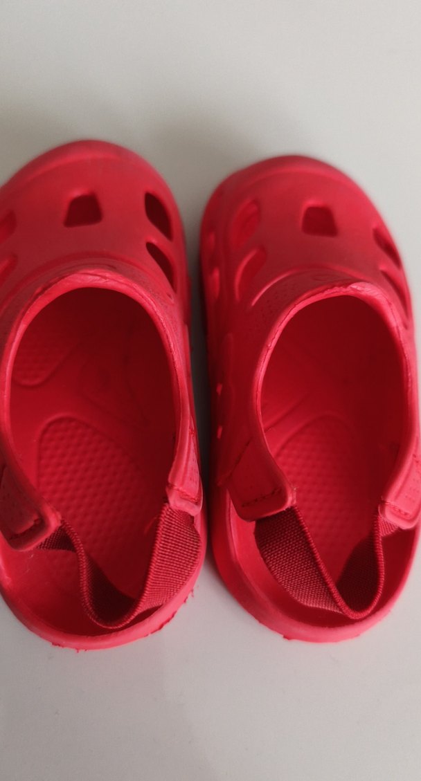Kızlar için Kırmızı Kauçuk Terlik yerli üretim - Görsel 3