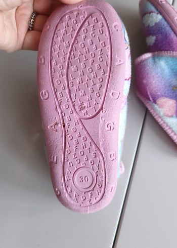 Kız Çocuk Unicorn Baskılı Polar Terlik - Görsel 3