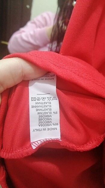 m Beden kırmızı Renk Elbise