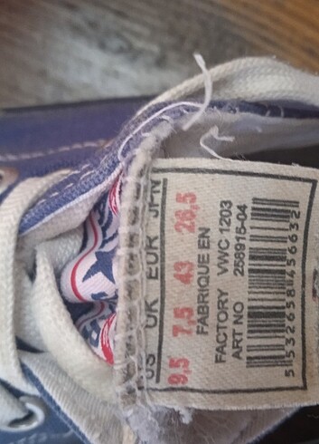 43 Beden lacivert Renk ORJİNAL CONVERSE NAVY