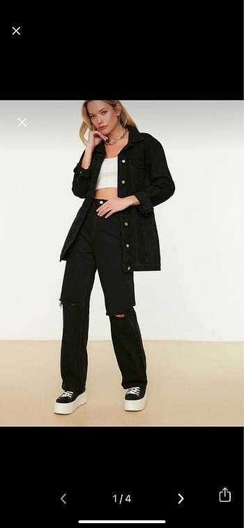 Trendyol wide leg siyah jean